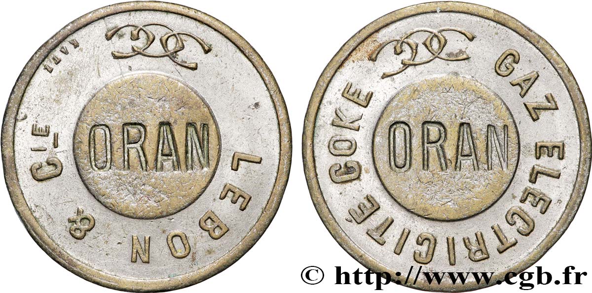 ALGERIEN Jeton CCG Lebon & Cie - Alger SS