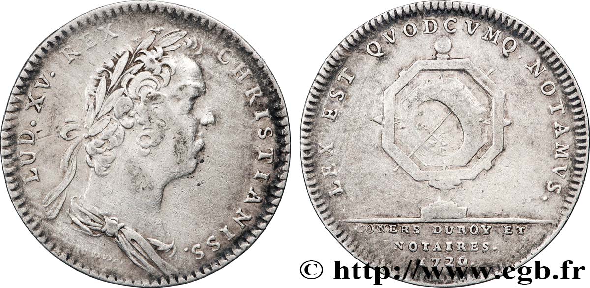 NOTAIRES ROYAUX Notaires de Paris, émission de 1731 - Louis XV XF