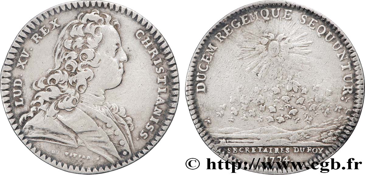 SECRÉTAIRES DU ROI Émission vers 1726 TTB