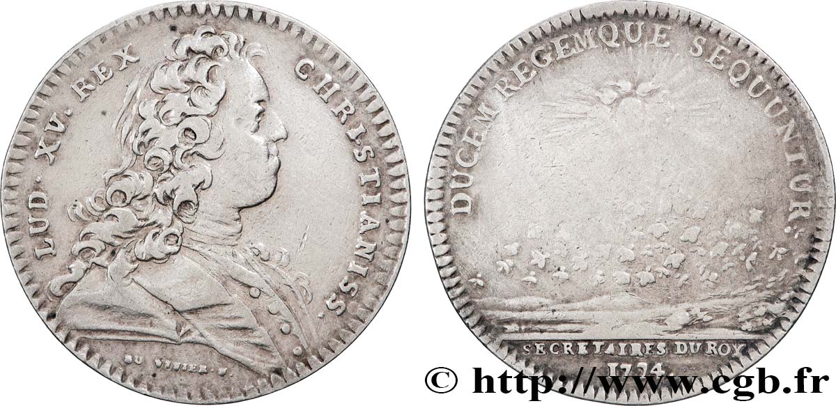 SECRÉTAIRES DU ROI Émission vers 1726 XF
