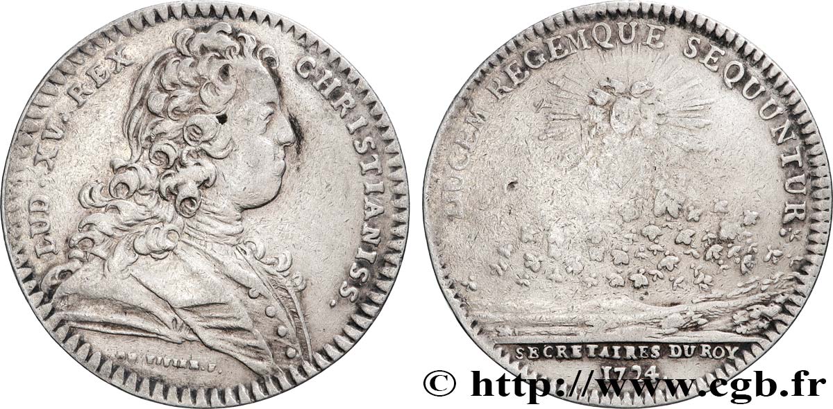 SECRÉTAIRES DU ROI Émission vers 1726 BB/q.BB