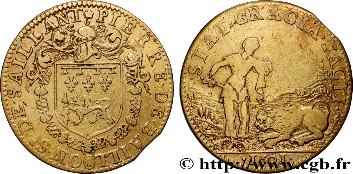 LYON ET DU LYONNAIS (JETONS ET MÉDAILLES DE...) Pierre de Baillon TTB/TB+