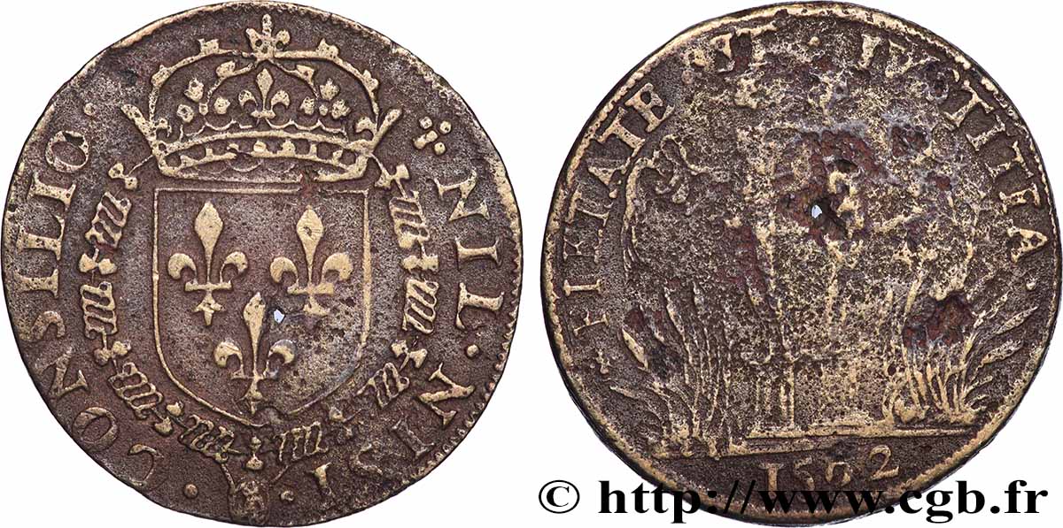 CONSEIL DU ROI Charles IX TB