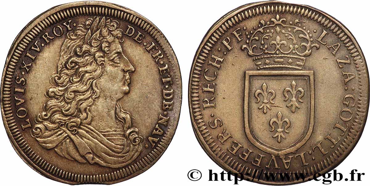 ROUYER - X. JETONS DE NUREMBERG Louis XIV TTB+