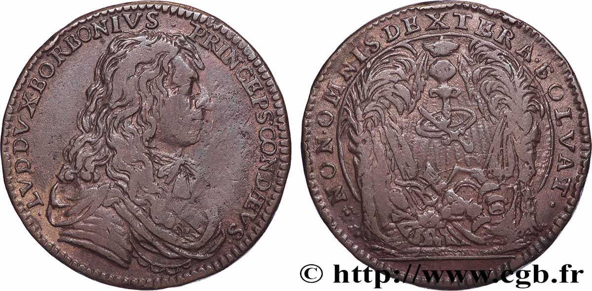 LOUIS XIV LE GRAND ou LE ROI SOLEIL Louis II de Bourbon-Condé TB+/TTB