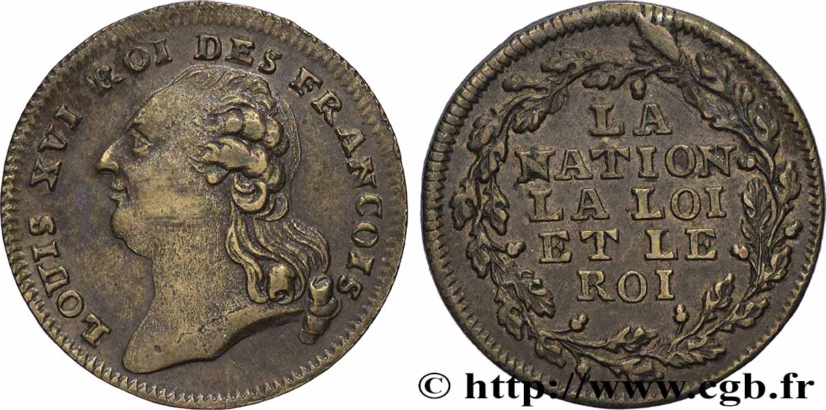 LOUIS XVI (MONARQUE CONSTITUTIONNEL)  LA NATION LA LOI ET LE ROI TTB+