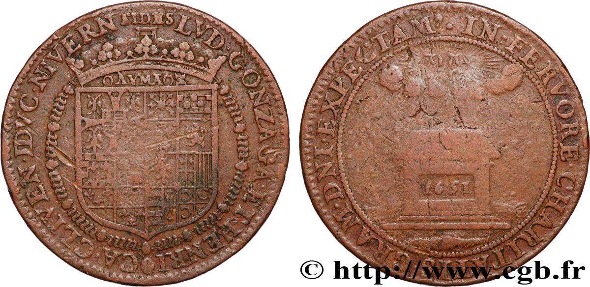 ARDENNES - DUCHÉ DU RETHÉLOIS - LOUIS DE GONZAGUE ET HENRIETTE DE CLÈVES LOUIS DE GONZAGUE ET HENRIETTE DE CLÈVES TB