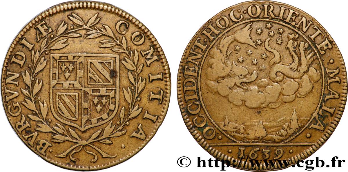 BOURGOGNE (ÉTATS DE ...) Jeton CU 28, naissance du dauphin TTB