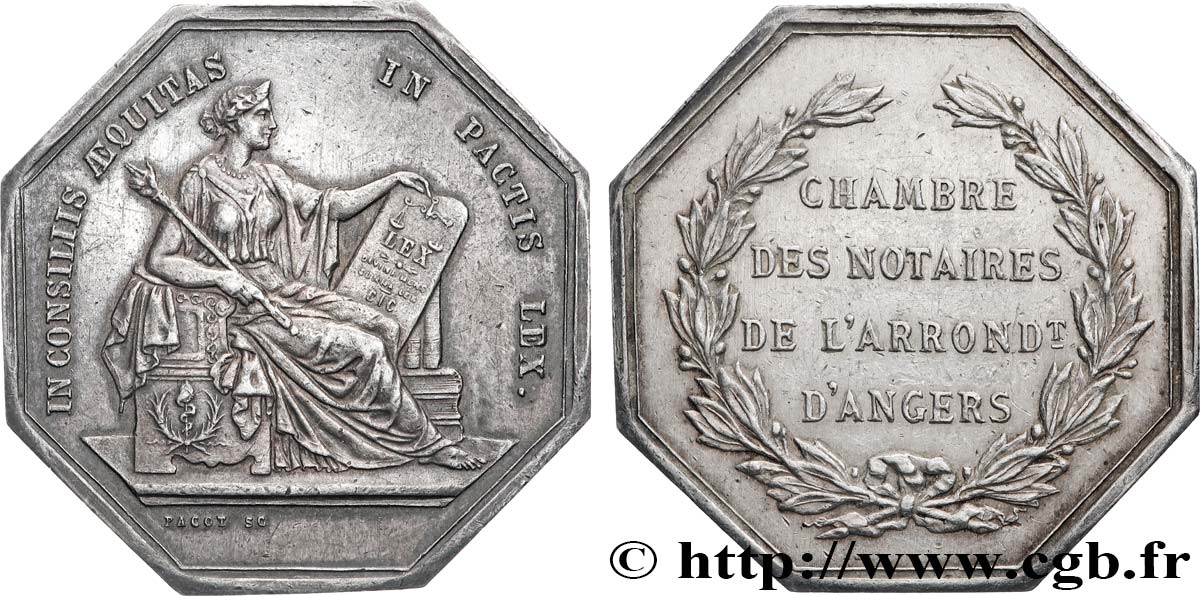 19TH CENTURY NOTARIES (SOLICITORS AND ATTORNEYS) Notaires d’Angers AU/XF