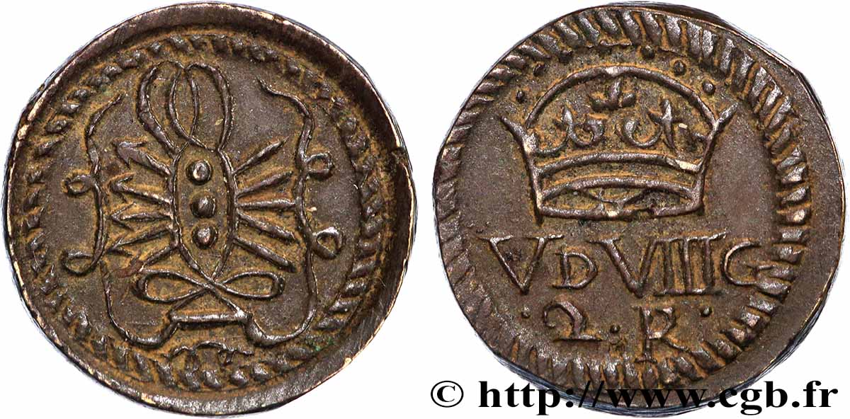 ESPAGNE (ROYAUME D ) - POIDS MONÉTAIRE - PHILIPPE IV D ESPAGNE Poids monétaire pour la pièce de 2 réals XF