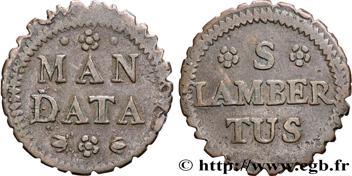 NETHERLANDS Méreau, Mandata, Saint Lambert XF