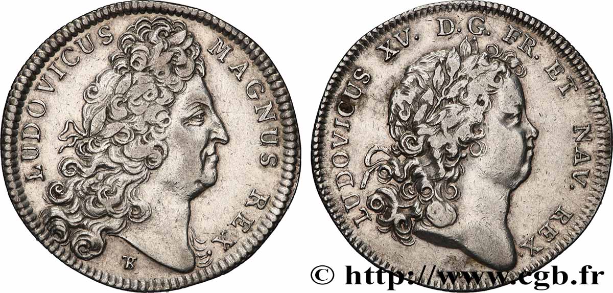 LOUIS XIV LE GRAND ou LE ROI SOLEIL La passation entre Louis XIV et XV TTB