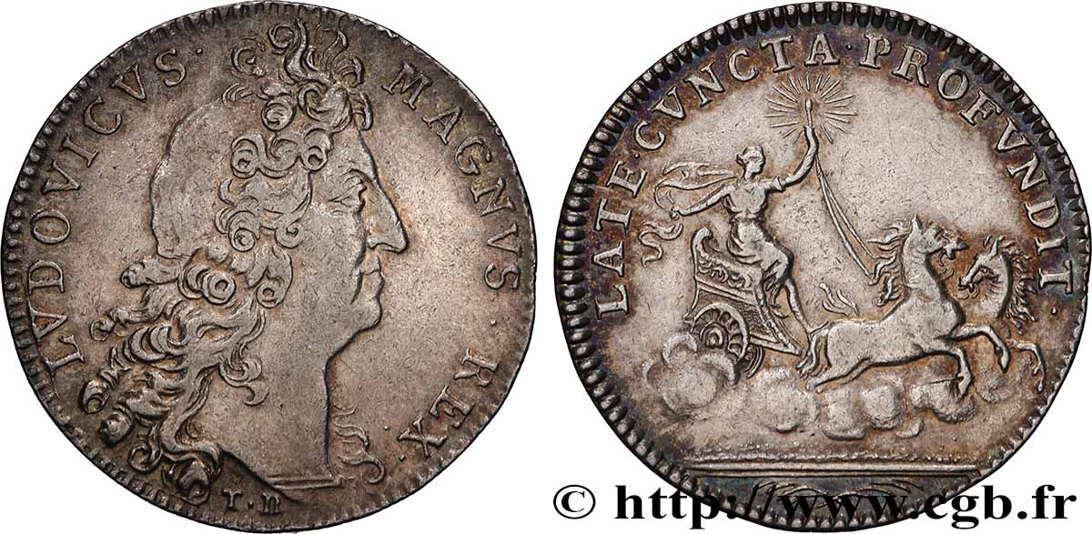 LOUIS XIV LE GRAND ou LE ROI SOLEIL Émission vers 1700 TTB