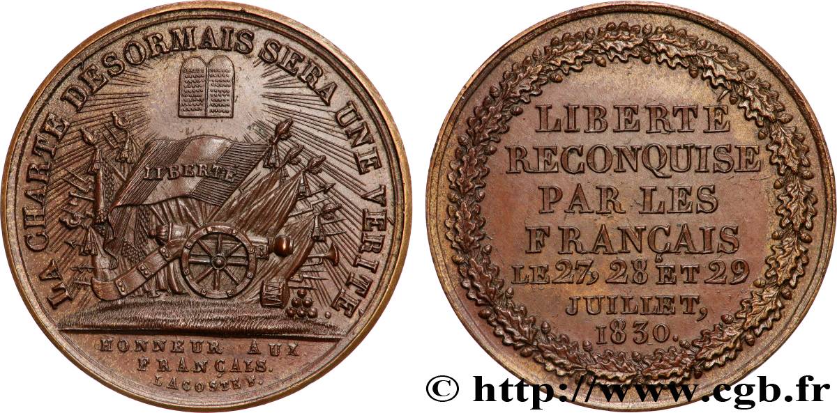 LOUIS-PHILIPPE - LES TROIS GLORIEUSES La Charte VZ
