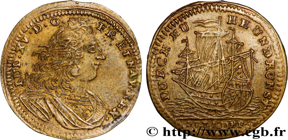 LOUIS XV THE BELOVED Jeton de compte XF