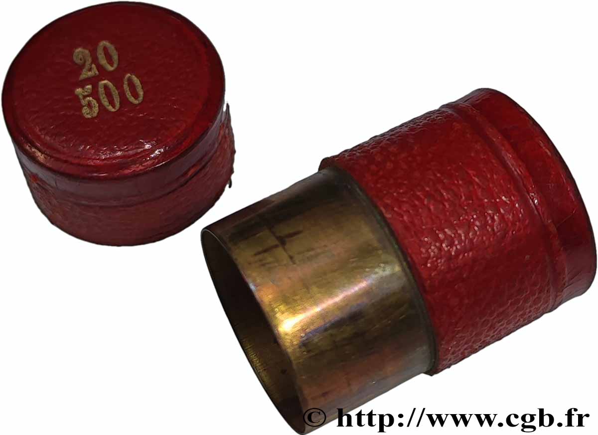 PORTE-LOUIS, PORTE-MONNAIE Porte-louis, tube pour 20 francs TTB+