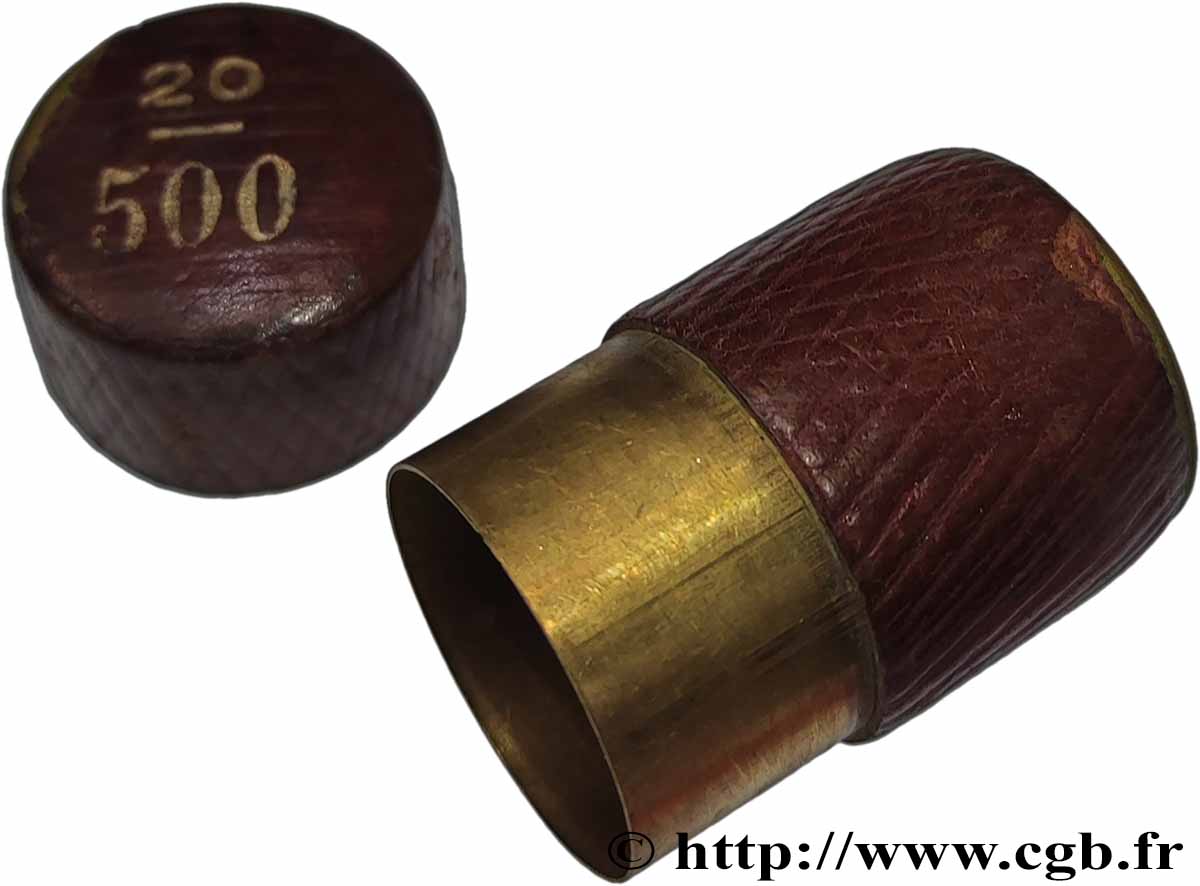 PORTE-LOUIS, PORTE-MONNAIE Porte-louis, tube pour 20 francs TTB