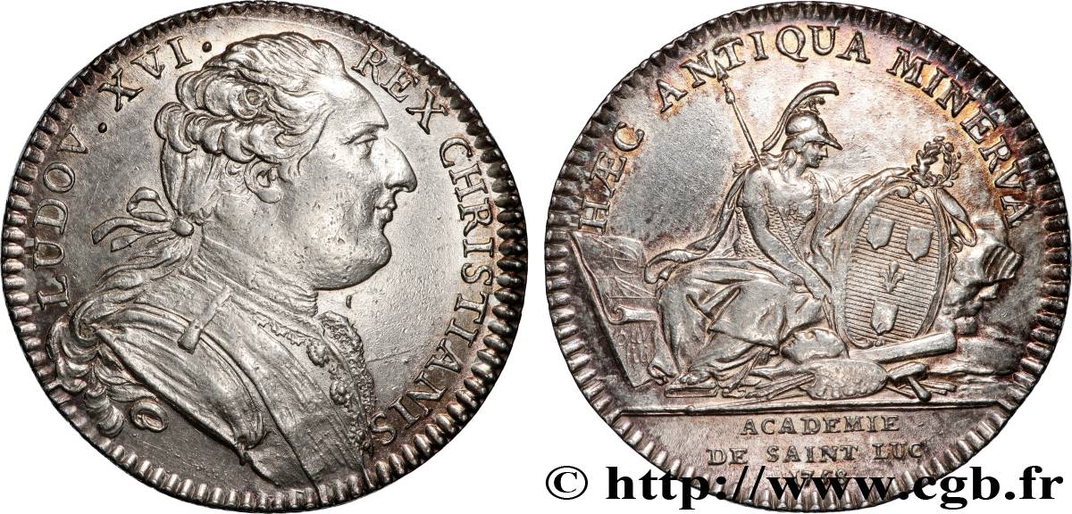 ACADÉMIES ET SOCIÉTÉS SAVANTES Académie de St Luc, émission de 1777 TTB+