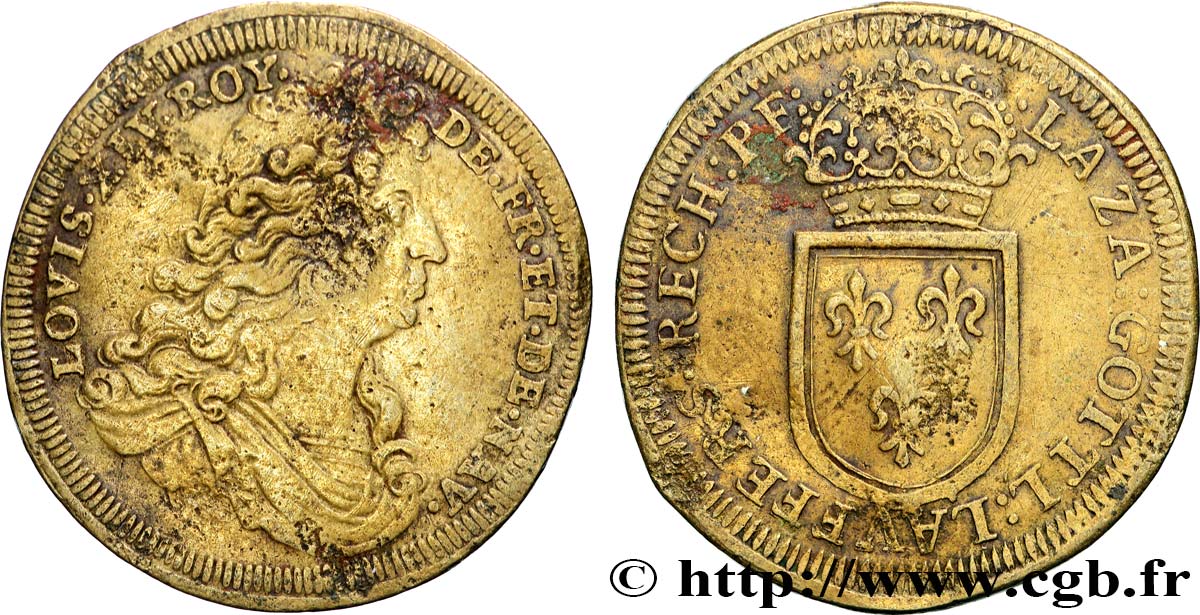 ROUYER - X. JETONS DE NUREMBERG Louis XIV TTB