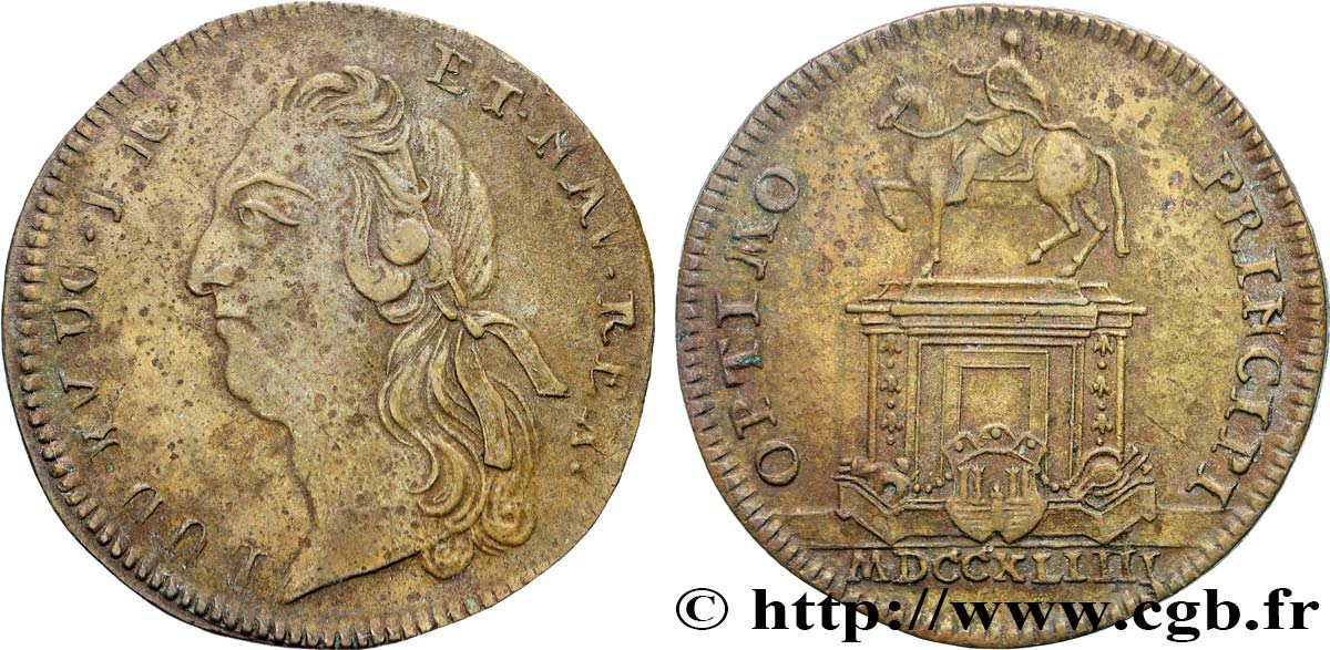 BORDEAUX (VILLE DE ) Statue de Louis XV à Bordeaux TTB