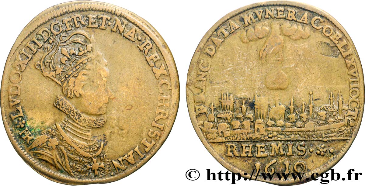SACRE À REIMS Louis XIII TB+