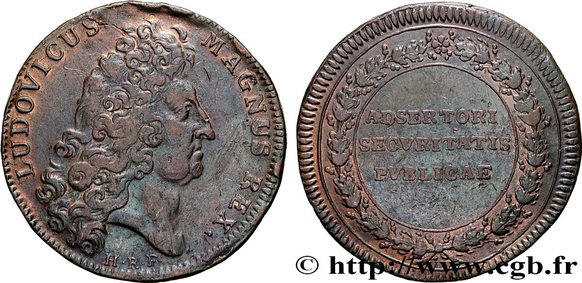 LOUIS XIV LE GRAND ou LE ROI SOLEIL  TB+/TTB