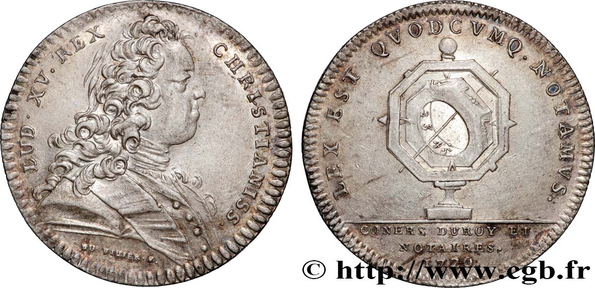 NOTAIRES ROYAUX Notaires de Paris, émission de 1725 - Louis XV EBC