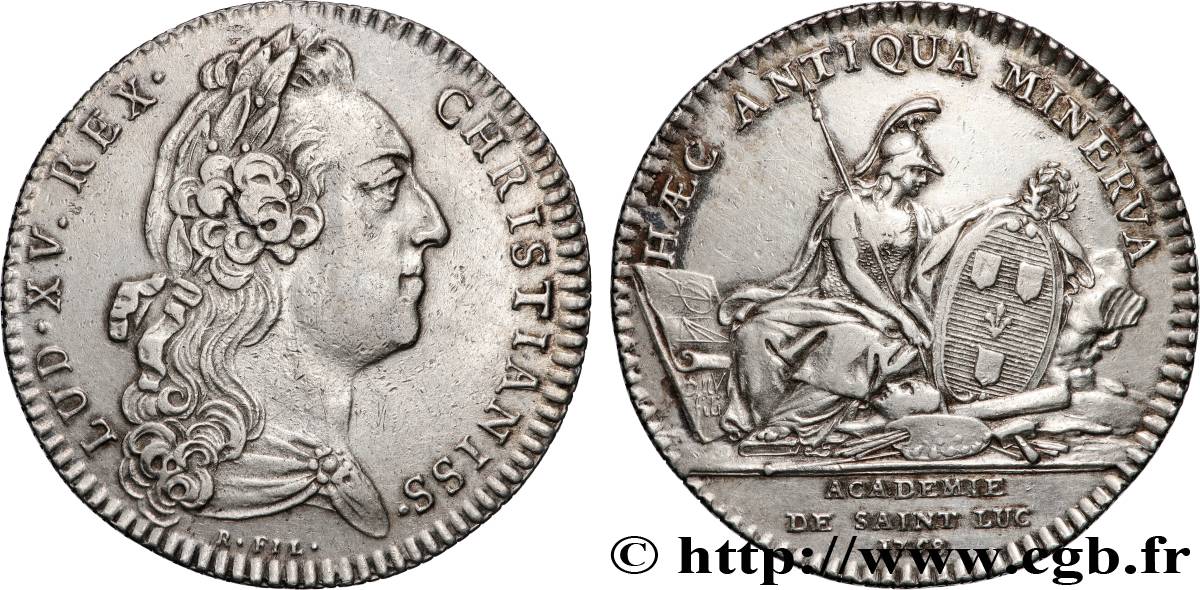 ACADÉMIES ET SOCIÉTÉS SAVANTES Académie de St Luc, émission de 1765 XF