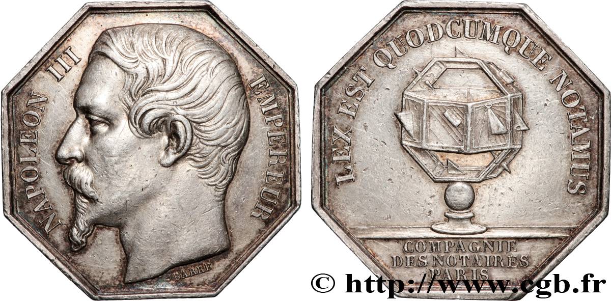 NOTAIRES DU XIXe SIECLE Notaires de Paris (Napoléon III) TTB