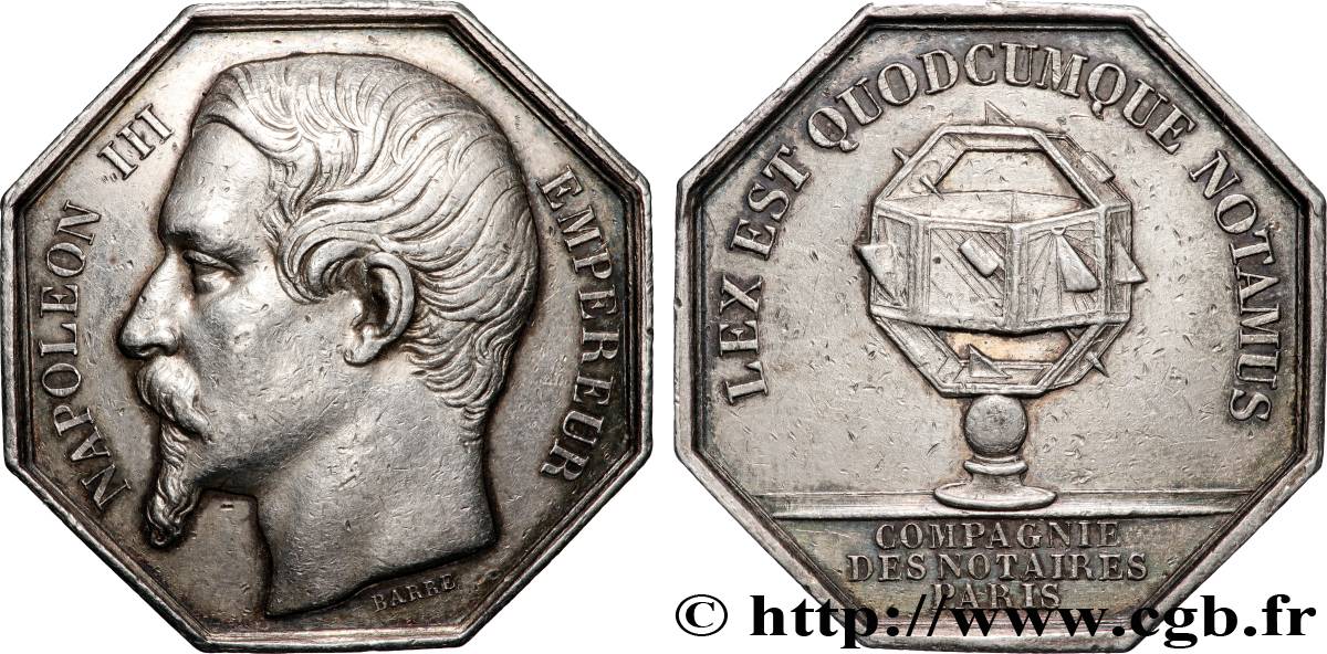 NOTAIRES DU XIXe SIECLE Notaires de Paris (Napoléon III) TTB