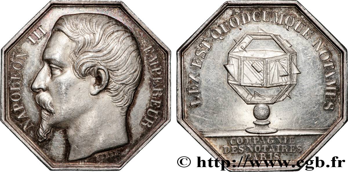 NOTAIRES DU XIXe SIECLE Notaires de Paris (Napoléon III) TTB+