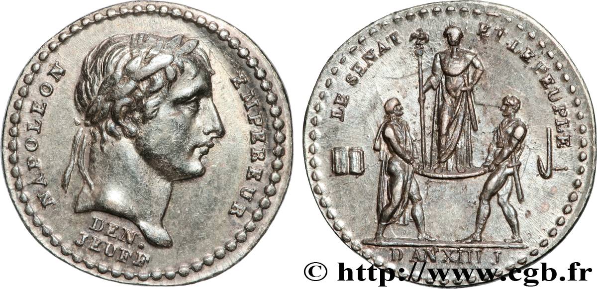 PREMIER EMPIRE Quinaire du sacre de l Empereur TTB+