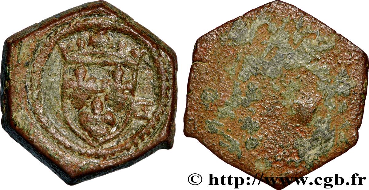CHARLES VI et CHARLES VII - POIDS MONÉTAIRE Poids monétaire pour l’écu d’or à la couronne  TB+