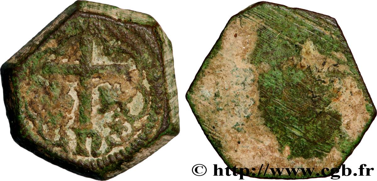 HENRY VI DE LANCASTRE - ROI DE FRANCE (1422-1453) - ROI D ANGLETERRE (1422-1461) et (1470-1471) Poids monétaire pour le salut d or TB+