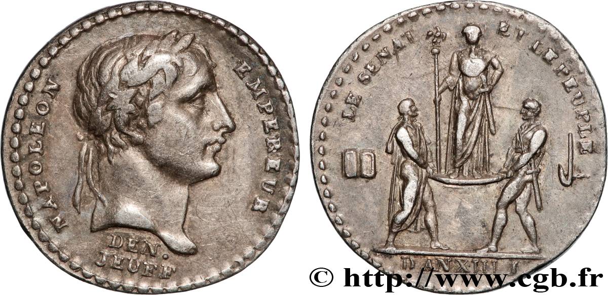 PREMIER EMPIRE / FIRST FRENCH EMPIRE Quinaire du sacre de l Empereur XF