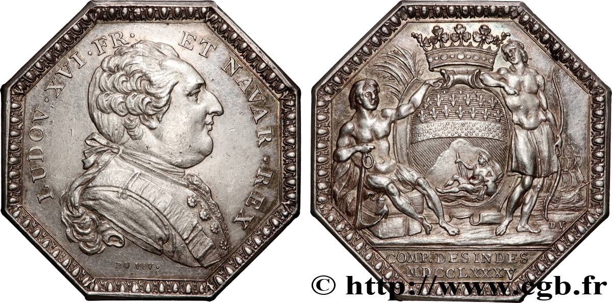 AMÉRIQUE (COLONIES FRANÇAISES DE L ) Jeton de la Compagnie des Indes TTB+/SUP