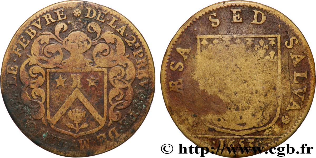 PARIS - ILE DE FRANCE Antoine Le Febvre ou Le Fèvre ou Lefébure, prévôt de 1650 à 1654 fSS