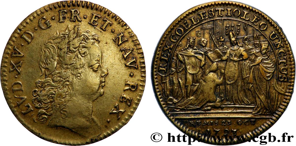 CONSECRATION IN REIMS Louis XV XF