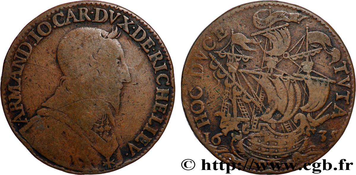 ARMAND JEAN OF PLESSIS, CARDINAL DUKE OF RICHELIEU Cardinal de Richelieu VF/VF