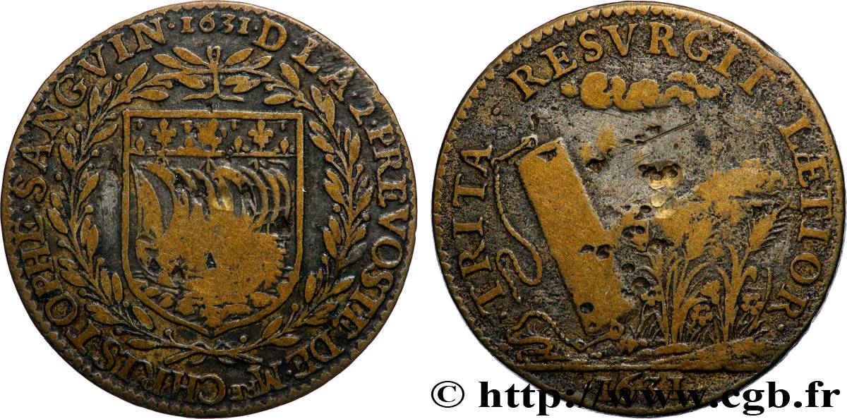 ILE DE FRANCE - TOWNS AND GENTRY Christophe Sanguin, seigneur de Livry, fut prévôt des marchands XF