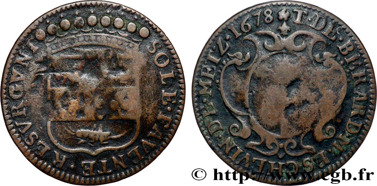 LORRAINE - DUCHÉ DE LORRAINE - CHARLES IV Thomas de Bérard, maitre échevin de Metz fSS