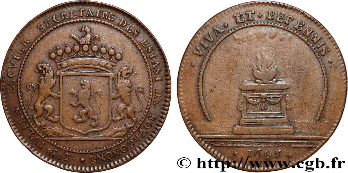 BOURGOGNE (ÉTATS DE ...) Jeton CU 30, Jacques Julien, secrétaire AU