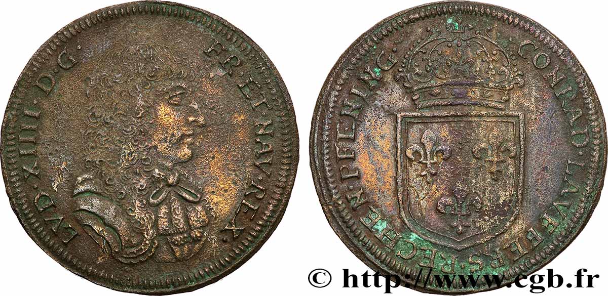 LOUIS XIV LE GRAND ou LE ROI SOLEIL Conrad Lauffer TB