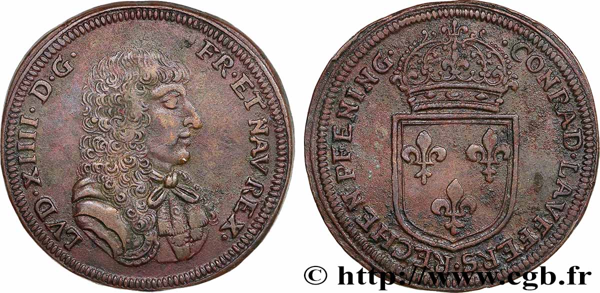 LOUIS XIV LE GRAND ou LE ROI SOLEIL Conrad Lauffer XF