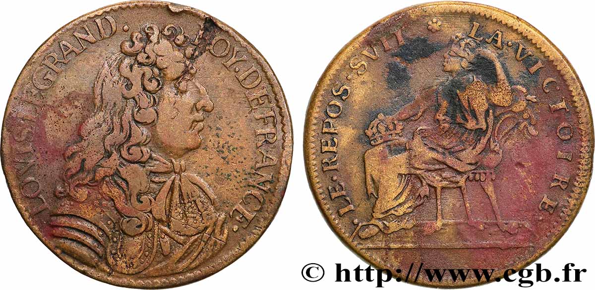 LOUIS XIV LE GRAND ou LE ROI SOLEIL Paix de Ratisbonne XF/VF