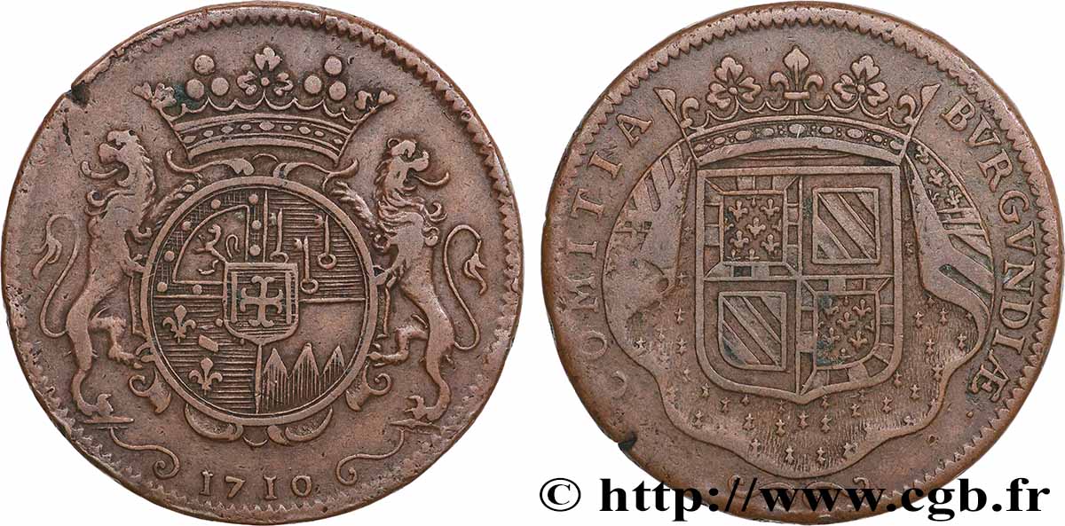 BOURGOGNE (ÉTATS DE ...) Jeton CU 31, Georget-Anne-Louis de Pernes, comte d’Épinac, élu de la noblesse TTB