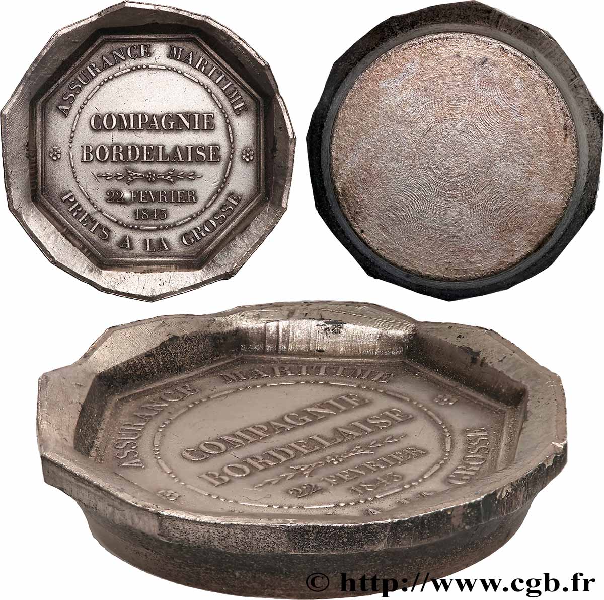 ASSURANCES La Compagnie bordelaise - MARITIME, épreuve du revers sur flanc épais SUP