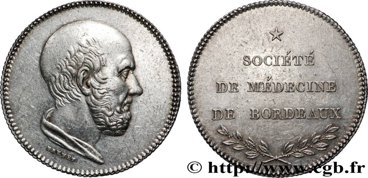 MÉDECINE - SOCIÉTÉS MÉDICALES - MÉDECINS/CHIRURGIENS - ASSISTANCE PUBLIQUE SOCIÉTÉ DE MÉDECINE DE BORDEAUX TTB+