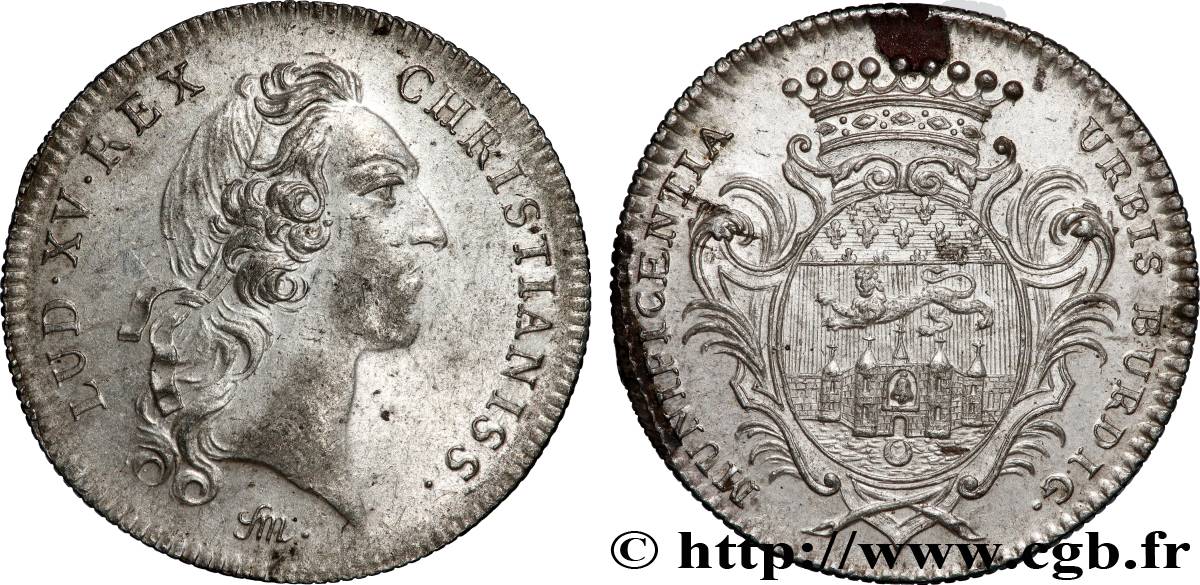 BORDEAUX Récompense de la ville de Bordeaux, émission de 1747 XF