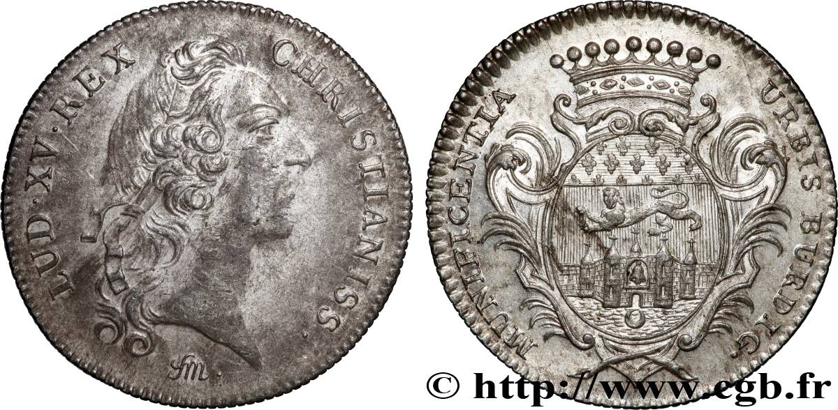 BORDEAUX (VILLE DE ) Récompense de la ville de Bordeaux, émission de 1747 TTB